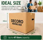 Load image into Gallery viewer, DECORO 10 Pack Large Cardboard Moving Boxes 52x30x30cm (47L)