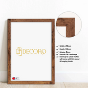 Rustic Oak Frame Wall Art Photo 20mm Frame