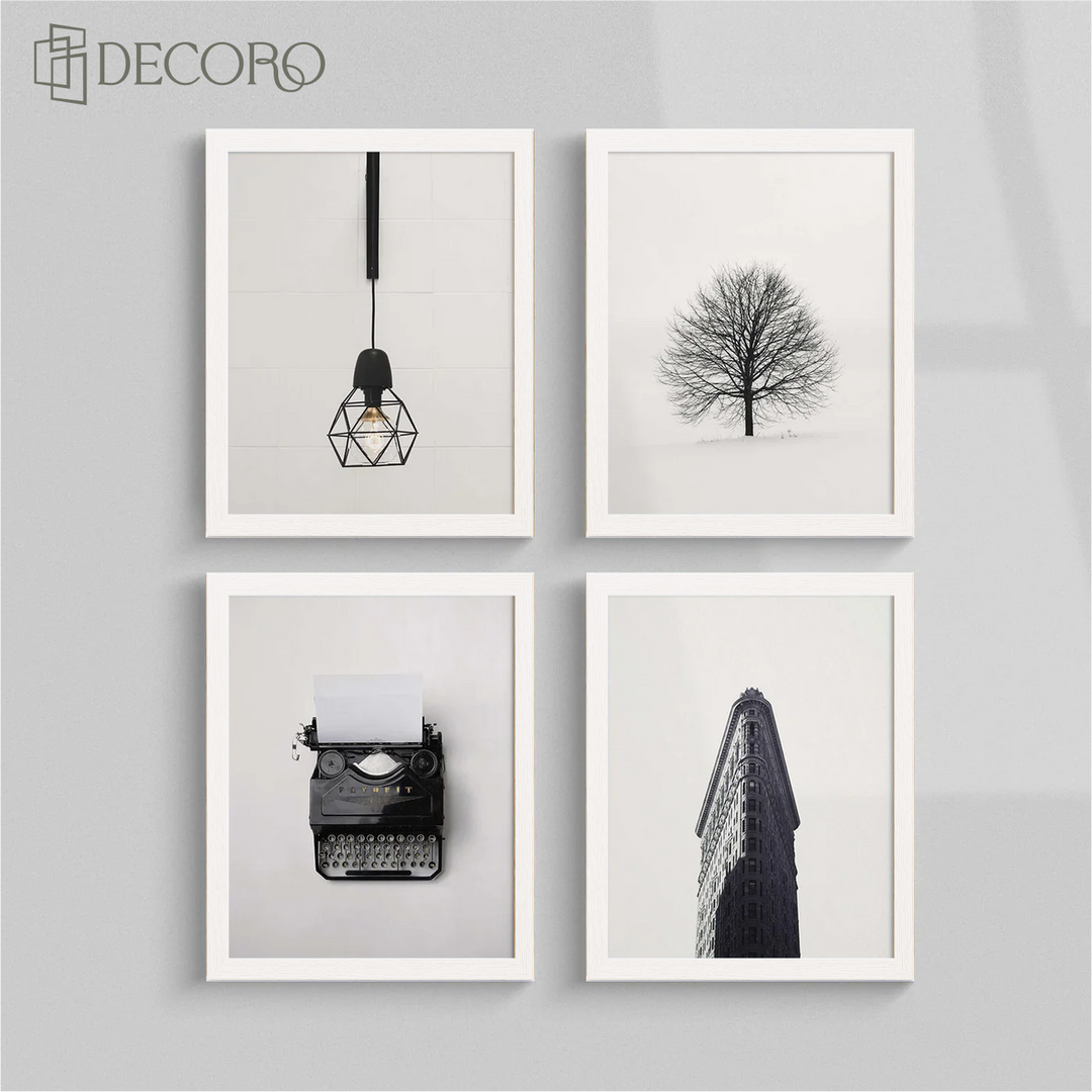 White Picture Frame Wall Art Photo 20mm Frame