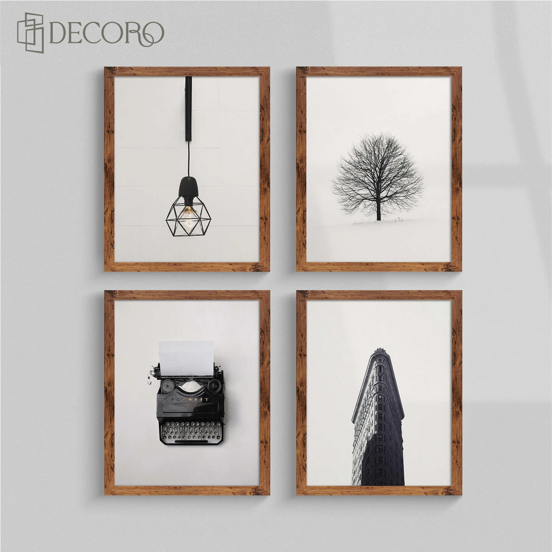 Rustic Oak Frame Wall Art Photo 20mm Frame