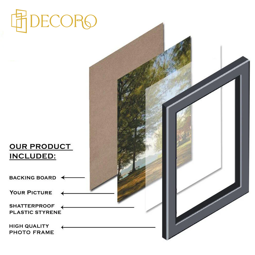 White Picture Frame Wall Art Photo 20mm Frame